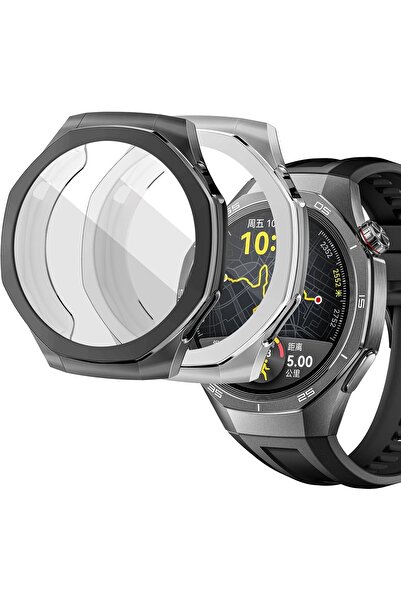 007 Azony Protective Case for Huawei GT 5 Pro 46mm - TPU Flexible Case with Built-in Screen Protector, S