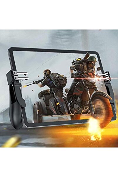 Generic Tablet Gaming Controller for PUBG Mobile — 6-Finger Triggers & Joystick (Gray)