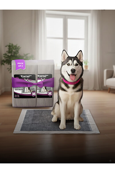 cheetah وسادات تدريب الحيوانات الأليفة للاستخدام مرة واحدة، 6 طبقات، لون رماد...