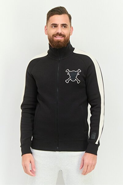 Puma x One Piece Men Sportswear Fit Long Sleeve Outdoor Jacket, Black