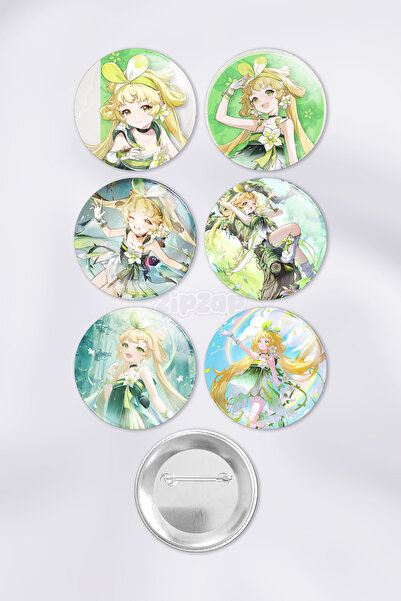 ZipZap مجموعة شارات زينة لحقيبة جاش من فيرينا ووثيرينج ويفز مع دبابيس (6 قطع)