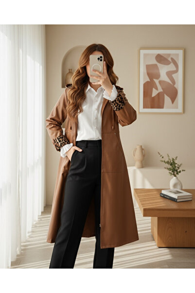 MissRunin Fermuarlı Kolu Katlamalı Deri Kap