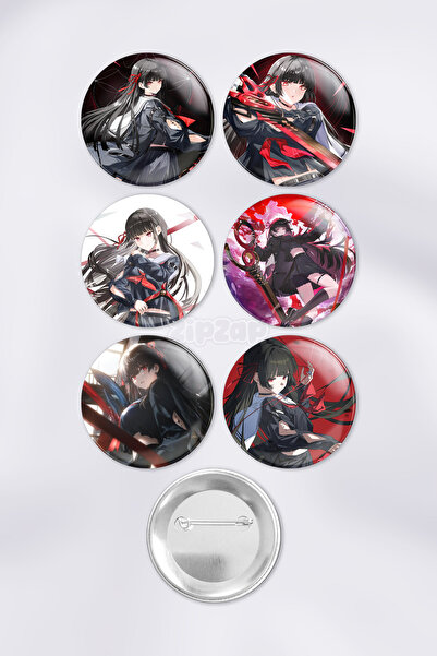 ZipZap مجموعة شارات زينة لحقيبة جاشا من تشيسا ووثيرينج ويفز مع دبابيس (6 قطع)