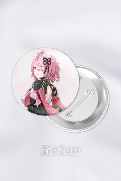 ZipZap مجموعة شارات زينة لحقيبة جاشا من تاوكي ووتيرينج ويفز مع دبوس (قطعة واحدة)