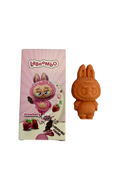 NEWKA Laboombo Figürlü Patlayan Şekerli Strawberry (Çilekli) Çikolata 30 gr