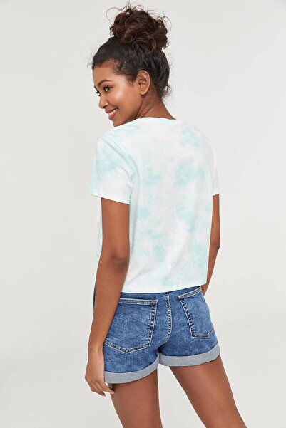 Ardene Women Short Slub Jersey Tank with Buttons, Peplum and Lace