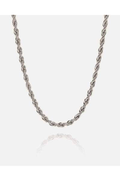 MINIMALE COLIER TWISTED ROPE (SILVER)