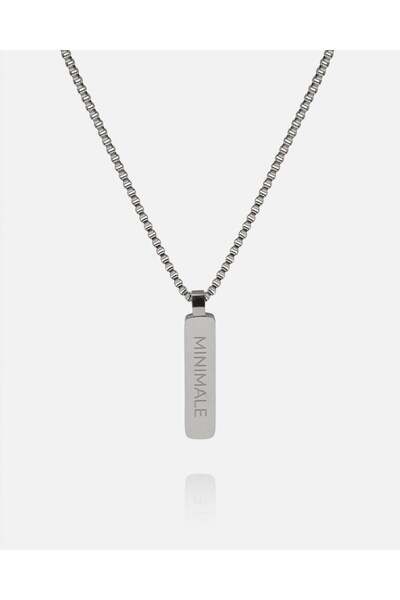 MINIMALE COLIER BOX PENDANT (SILVER)
