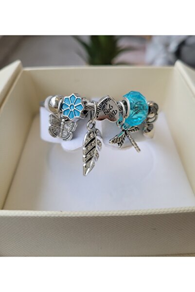 ÇAĞ MODA AKSESUAR سوار من الفولاذ مع سحر