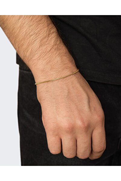 MINIMALE BRĂȚARĂ BOX CHAIN (GOLD)