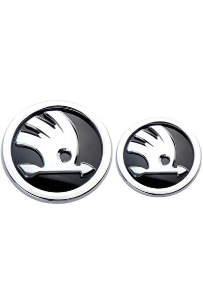 OEM 1 σετ SKODA EMBLEM BADGE LOGO SET για μπροστά/πίσω 90/80 mm για FABIA, OC...