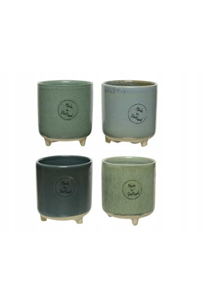 Other Doniczka kamionkowa ozdobna na nóżkach 8,5x7,5 cm