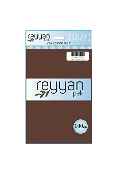 REYYAN İpek Düz Renk Yazma 100 cm 117 K. Pudra (Koyu) Tekli Poşet Yazma