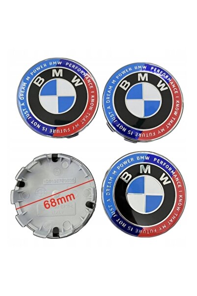 BMW 68 mm Wheel Center Caps 50 Jahre Limited Edition (4 pcs)