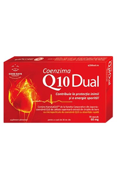 Barny's® Premium Quality Supliment alimentar Coenzima Q10 Dual, Good Days Therapy, 30 capsule, 60mg