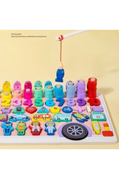 CREATIVE Educational toy 6-in-1, logarithmic, car-shaped with many accessories, wooden, for children 3 years+
