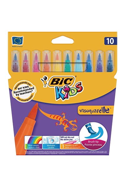 Other Pixuri cu vârf de pâslă BIC KIDS Visaquarelle, model Brush, 10 culori