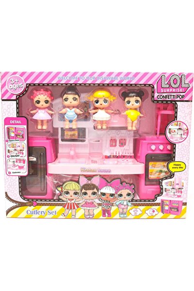 REZZOSS Baby plan LOL Mini kitchen toys With lights and music KITCHEN SET TOY...