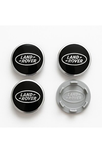 Mafrat Set 4 Capace Jante Compatibile Land Rover – 62-63mm, Negru-Argintiu, Design Elegant