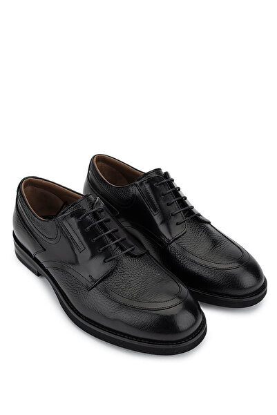 Tamer Tanca Erkek Hakiki Deri Siyah Klasik Ayakkabı