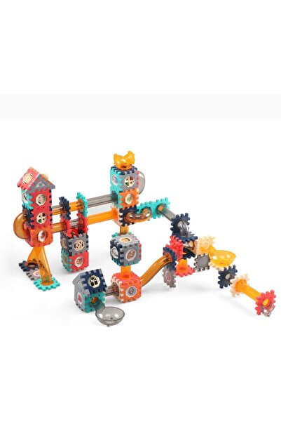 Generic مجموعة بناء أنبوب تجميع الرخام - 226 قطعة، دلو تخزين، ملصقات - مسار ا...