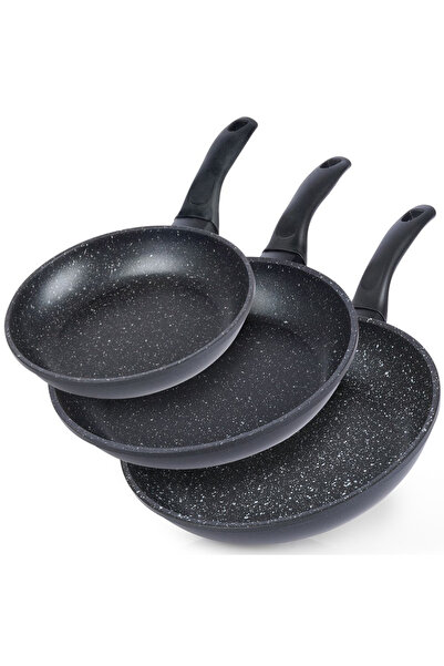 Other Patelnia granitowa GRANDE 3 szt. 20 / 24 / 28 cm