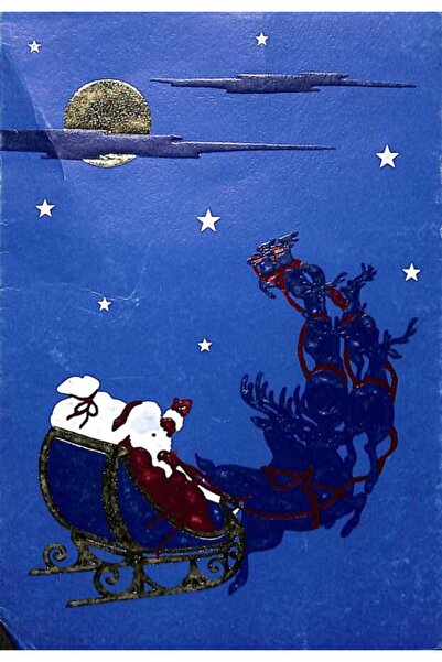 Gökçe Koleksiyon Yılbaşı (Yeniyıl) Noel Baba Temalı Açılır Kapak Kartpostal K...