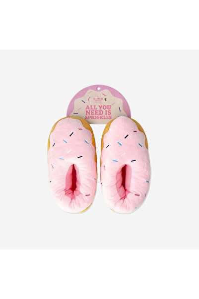 Flying Tiger Copenhagen Pembe Şekerleme Detaylı Peluş Terlik 38/39