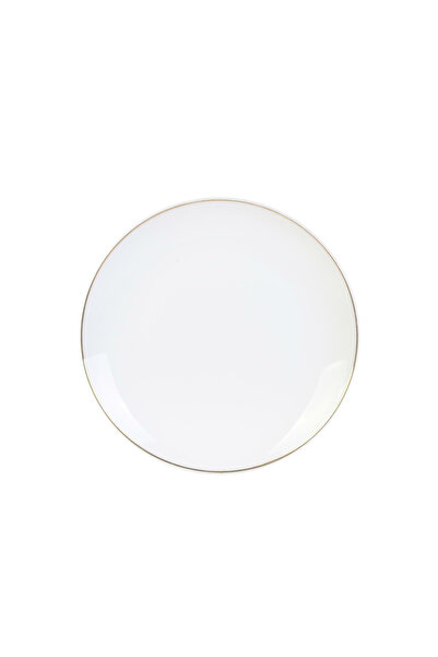 Other Farfurie albă Pearl Gold 20 cm cu bandă aurie