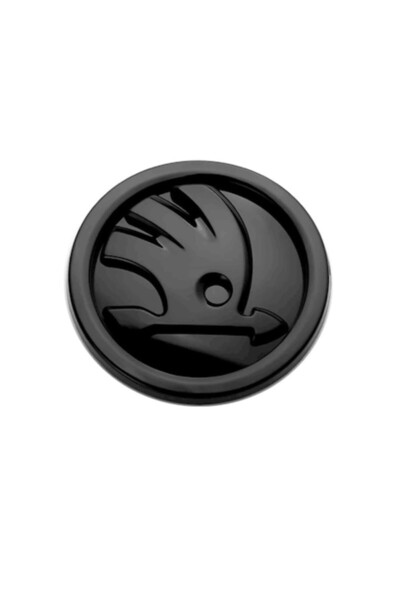 OEN Emblemă capotă/portbagaj/hayon Skoda, neagră, 9 cm