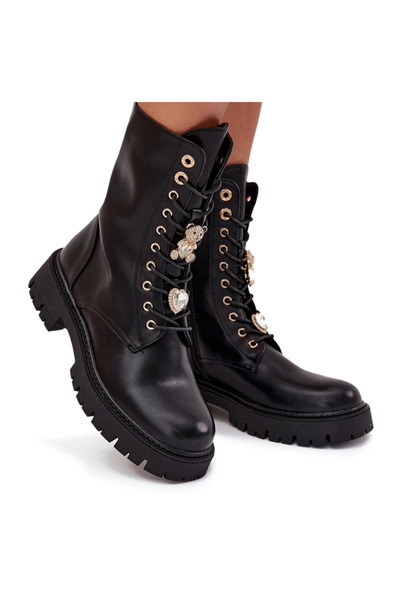 BOTO Botine De Lucru Pentru Femei Cu Prindere Încălzite Negre Lomina 37