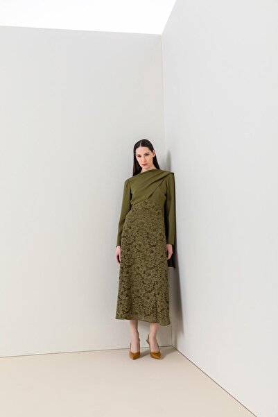 KAMEYA Lace Dress with Back Tie Detail 26W40854