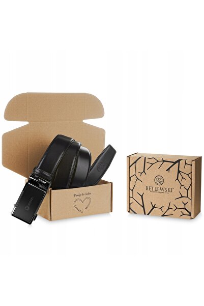 Other Curea din piele bărbătească C35-BA BLACK 100 ELITE