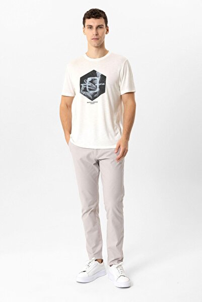 Back And Bond Taş Slim Fit Pamuklu Yan Cep Chino Pantolon