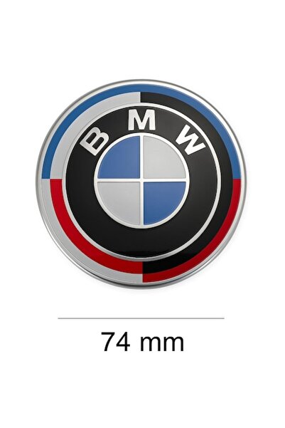 BMW Emblemă aniversară 74 mm - Suport portbagaj ediție specială cu fixare cu ...