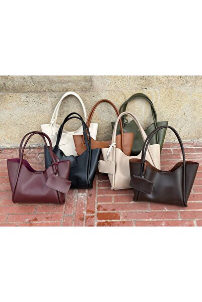 bahwar Brown Classic Shoulder Bag