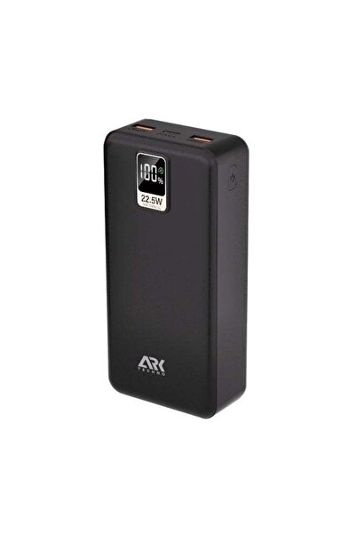 ARKTECHNO ARK-P103 22.5W + PD20W Power Bank with Dual USB Output, Separate Cable & Digital Display (30000mAh)