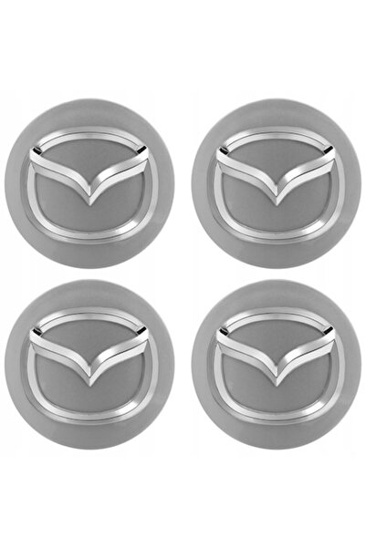 MAF Capace de roată 56 mm, set de 4, argintii (plastic/aluminiu)