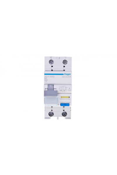 Hager Polo RCBO 2P B6A 0.03A Type A differential circuit breaker ADA906D