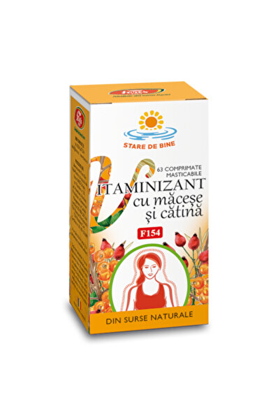 Fares Supliment alimentar vitaminizant cu măceșe și cătină, 63 de comprimate