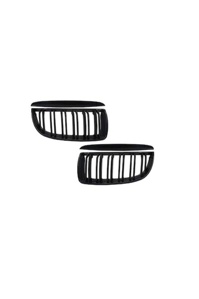 BMW Set de 2 grile duble E90 Seria 3 (2005-2009) M-Design, negru lucios