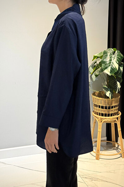 Ceremony Τονίκ με μακριά τσέπη με κουμπιά μπροστά 6148 Navy Blue