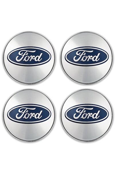 Ford Set de 4 capace de roată pentru FORD, 60 mm, argintiu-albastru, plastic ...