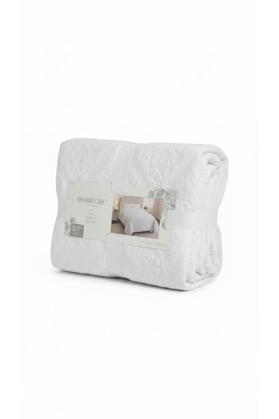 Bee Home Bed and Bath TGX AMP White Floral Design | 100% Cotton Double 3-Piece Compressed Comforter | Black Friday