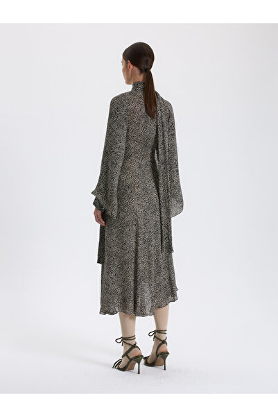 BAQA فستان منقوش غير متماثل