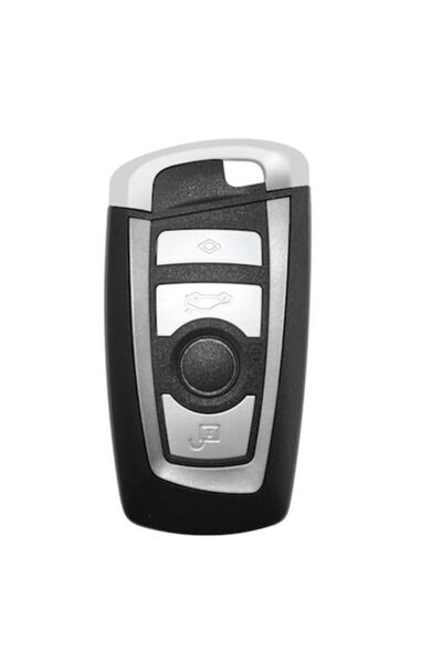 OEM Carcasă cheie telecomandă pentru BMW Seria F și X3/X5/X6, 4 butoane, argintie
