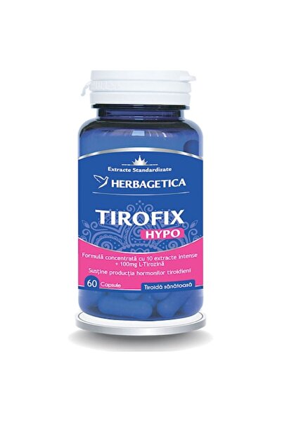 herbagetica Supliment alimentar Tirofix Hypo, 60 capsule