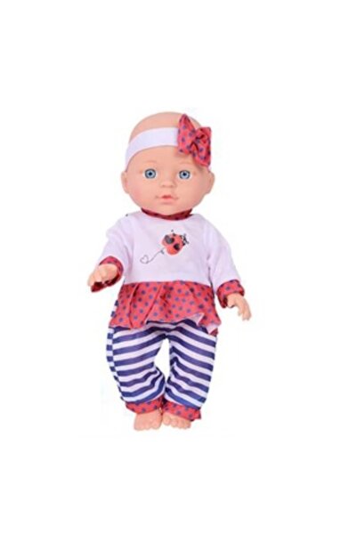 CREATIVE Toy Baby 18+ months, with clothes, bottle and rattling toys, plastic, 28 cm, multicolor