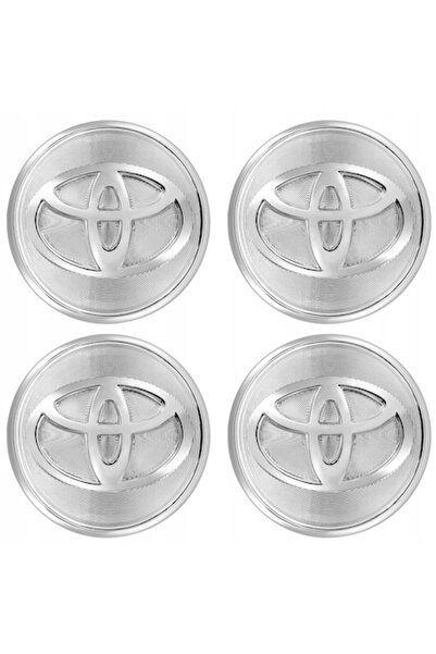 OEM Capace centrale de roată pentru Toyota, set de 4, 62 mm, argintii, plasti...