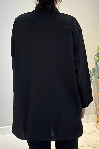 Ceremony Τονίκ με μακριά τσέπη με κουμπιά μπροστά 6148 Μαύρο